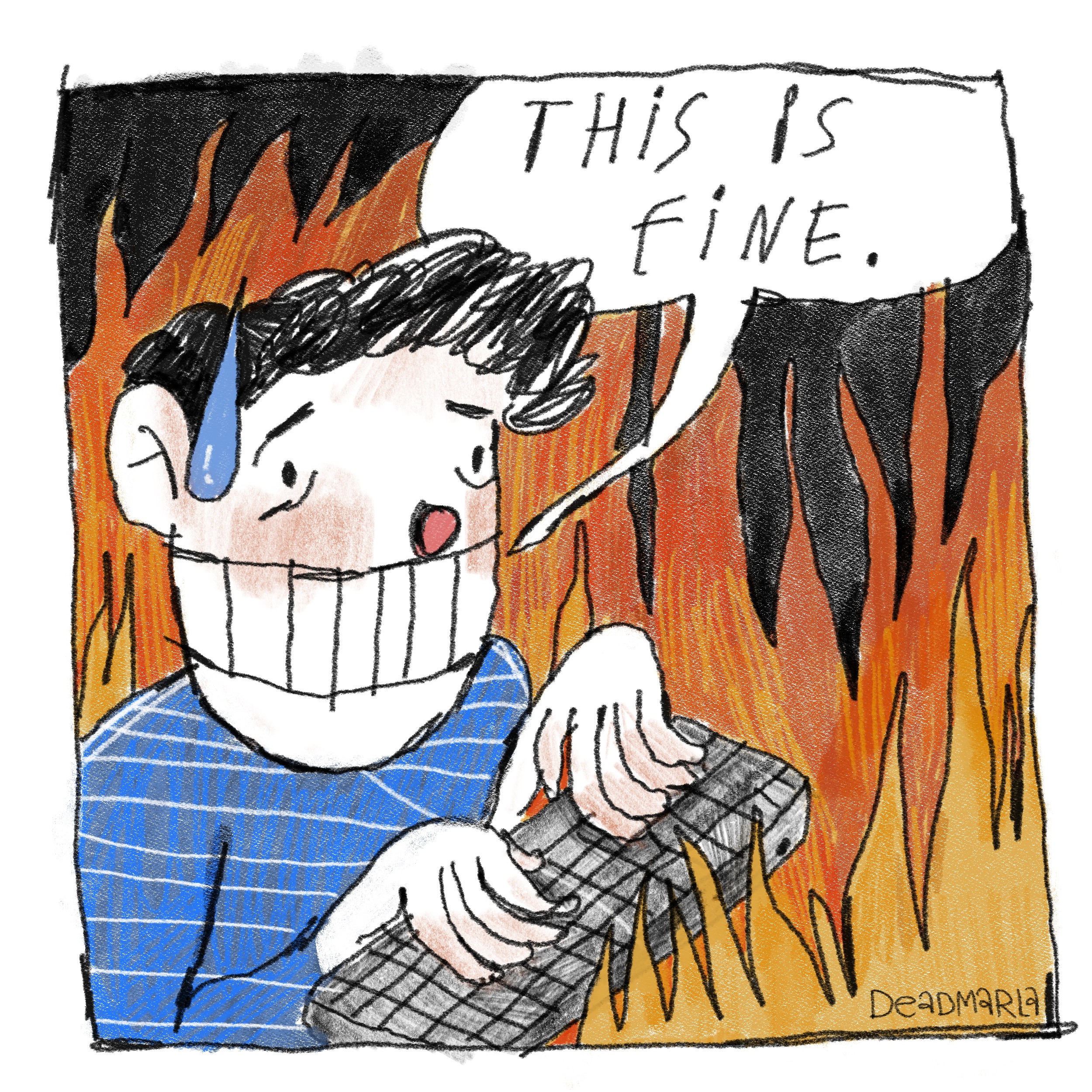 me in a fire